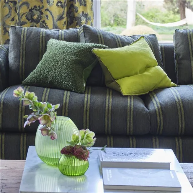 Alternative view of CORMO EMERALD BOUCLE CUSHION