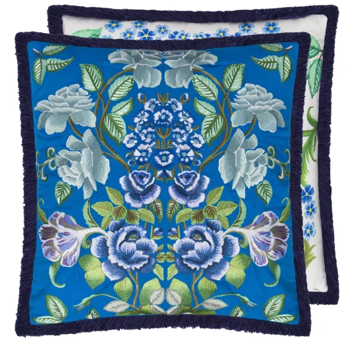 Eleonora Embroidered Cotton Cushion