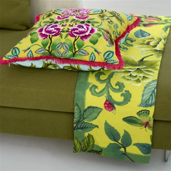 Alternative view of Eleonora Embroidered Cotton Cushion