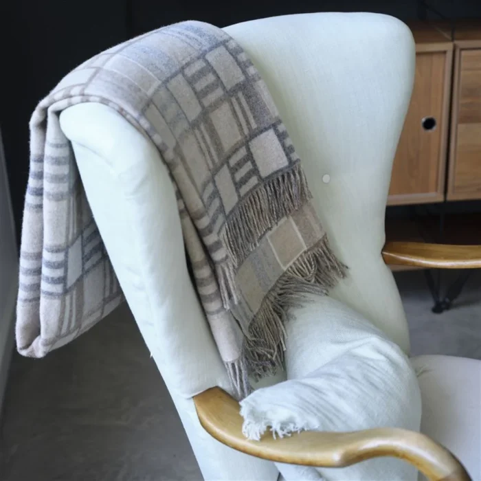 Bainbridge Natural pledd 140x185 - Bilde 4