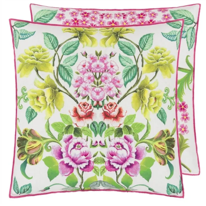 Eleonora Linen Fuchsia Cushion 55x55