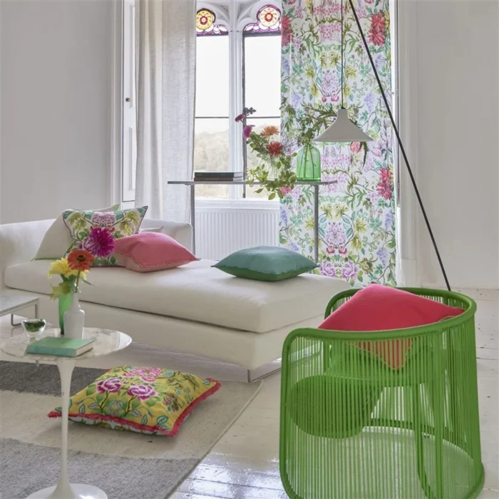 Eleonora Linen Fuchsia Cushion 55x55 - Bilde 4