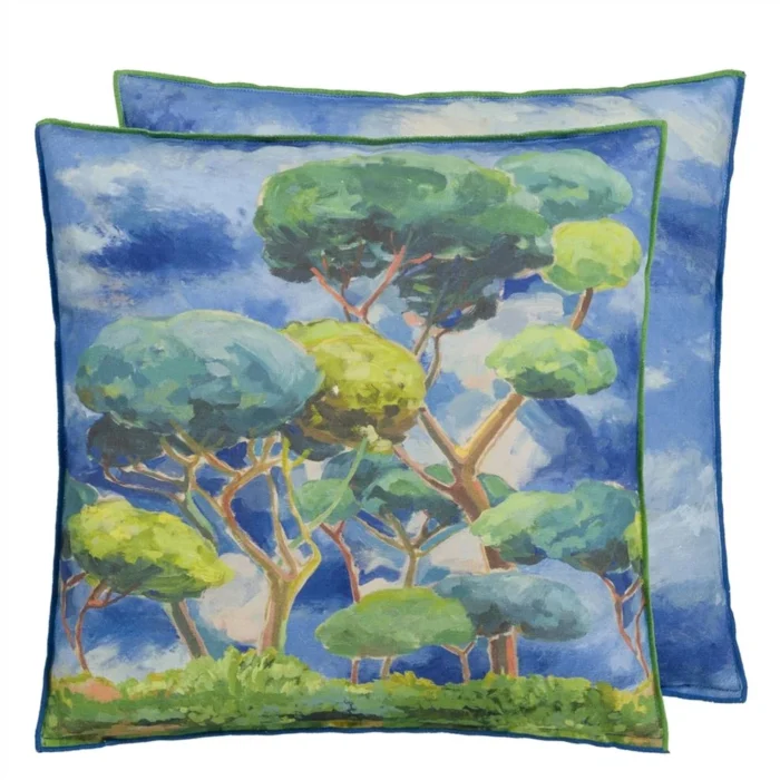 Matsu Cobalt Cotton Cushion 50x50