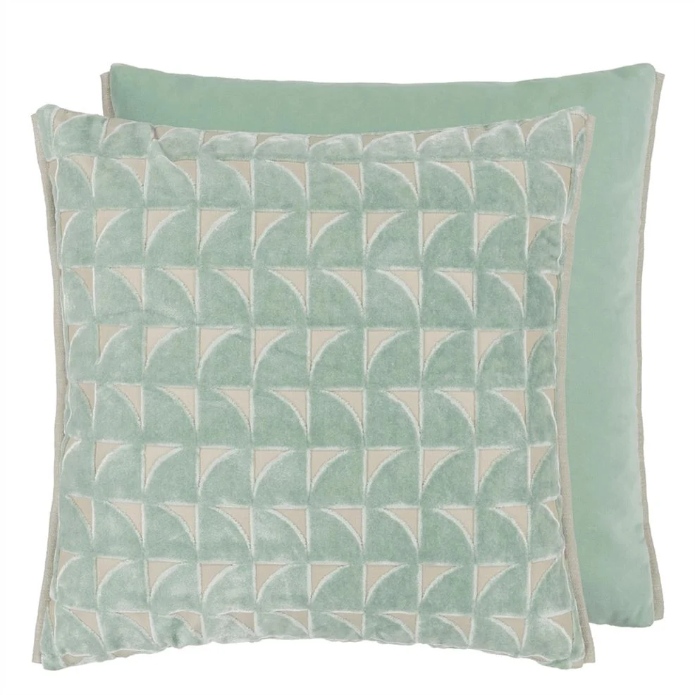Marquise Duck Egg Velvet Cushion 50x50