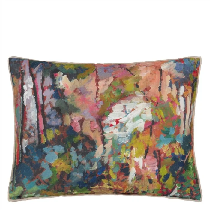 Foret Impressionniste Forest Cotton Cushion 60x45 - Bilde 7