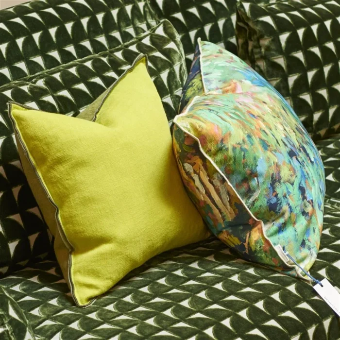 Foret Impressionniste Forest Cotton Cushion 60x45 - Bilde 3