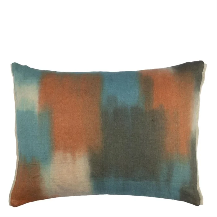 Carrés Ombrés Terracotta Cushion, 60x45cm - Bilde 4