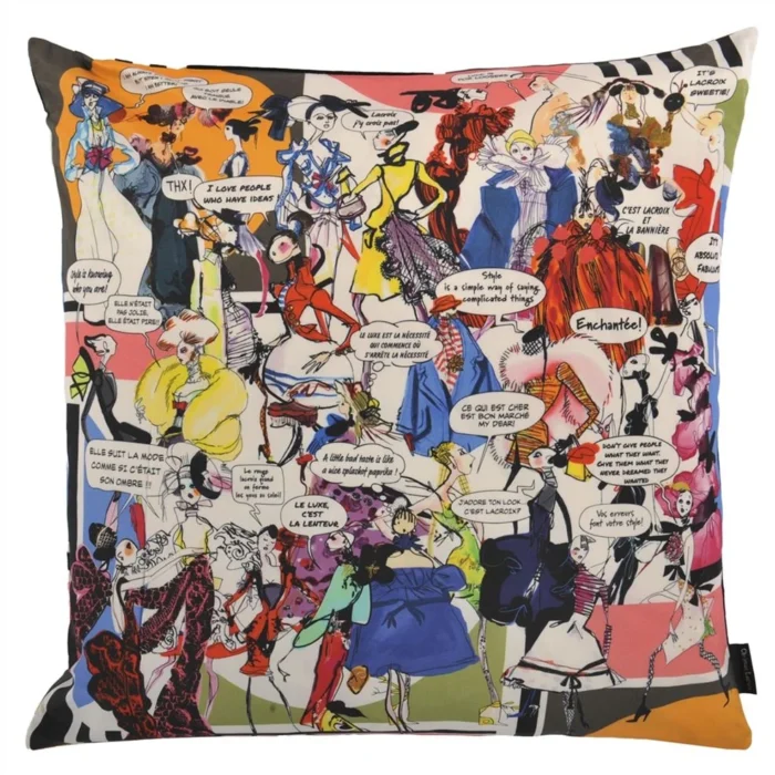 Alternative view of Lacroix Gossip Multicolore Cushion, 50x50cm